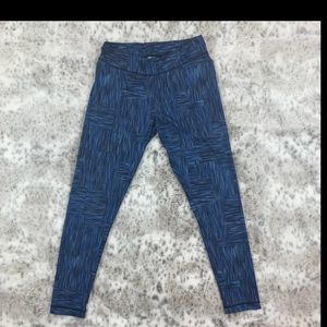 Rainbeau Blue and Black print Leggings Size L